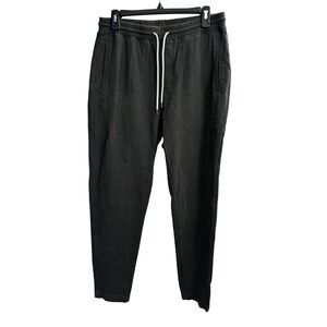 Vuori Men's Black Jogger Sweatpants with White Drawstring